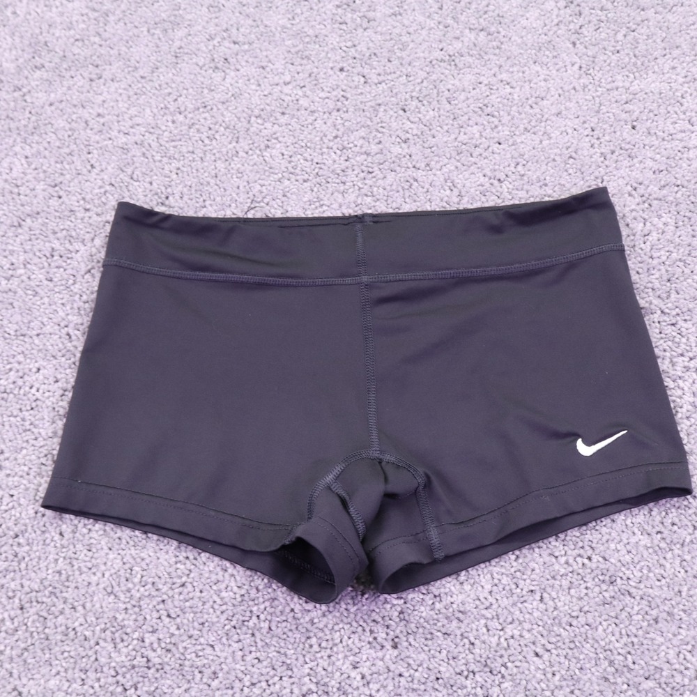 Nike Compression Shorts Womens Medium Black Dri Fit Spandex Athletic Volleyball